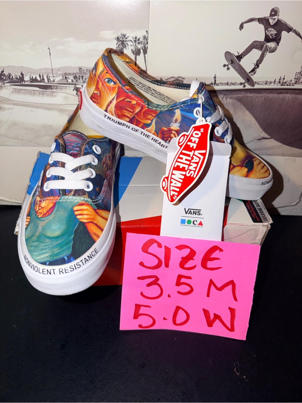 Vans Authentic MOCA Judy Baca sz 3.5 Men’s 5.0 Woman